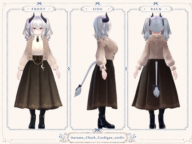 Long E Sample Moonlit Classical Jacket & Long Skirt Outfit by エモートパレット on BOOTHPLORER