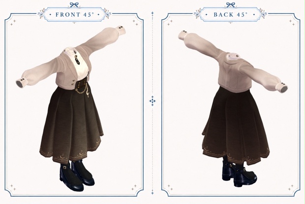 Long E Sample Moonlit Classical Jacket & Long Skirt Outfit by エモートパレット on BOOTHPLORER
