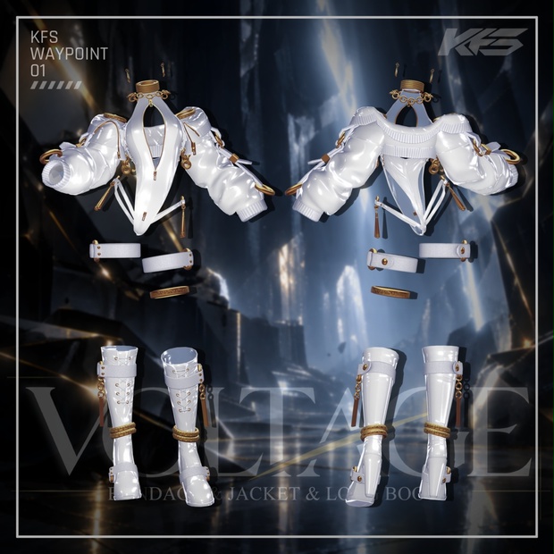 VOLTAGE Multiple Avatar Compatible VRC Assumed Outfit by Kusugawa ...