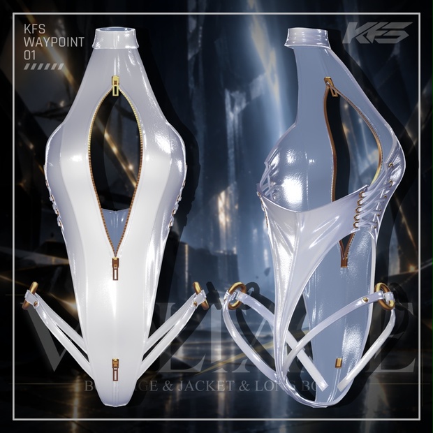VOLTAGE Multiple Avatar Compatible VRC Assumed Outfit by Kusugawa ...