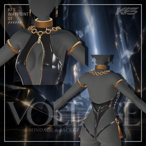 VOLTAGE Multiple Avatar Compatible VRC Assumed Outfit by Kusugawa ...